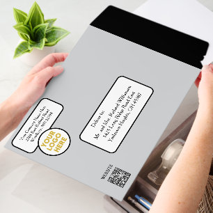 Custom Modern Business Logo Website Social Media Envelope Mailers