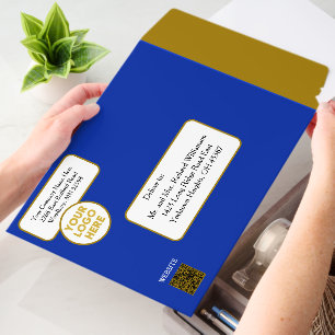 Custom Modern Business Logo Website Social Media Envelope Mailers