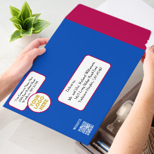 Custom Modern Business Logo Website Social Media Envelope Mailers