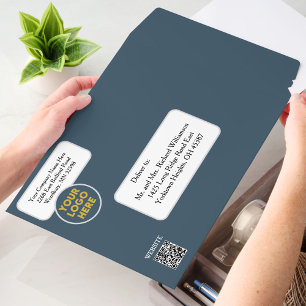 Custom Modern Business Logo Website Social Media  Envelope Mailers