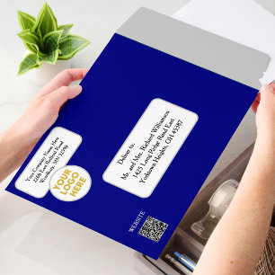 Custom Modern Business Logo Website Social Media Envelope Mailers