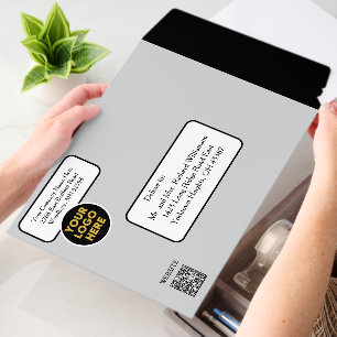 Custom Modern Business Logo Website Social Media   Envelope Mailers