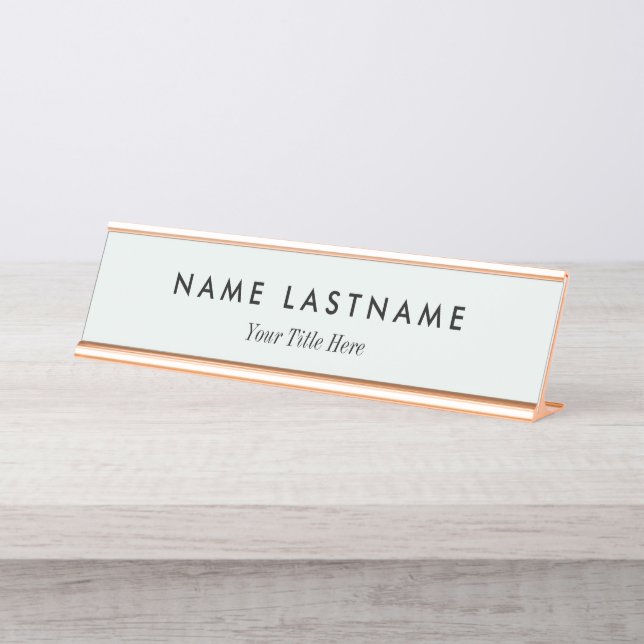Custom Modern Business Promotional Desk Name Plate (Front)