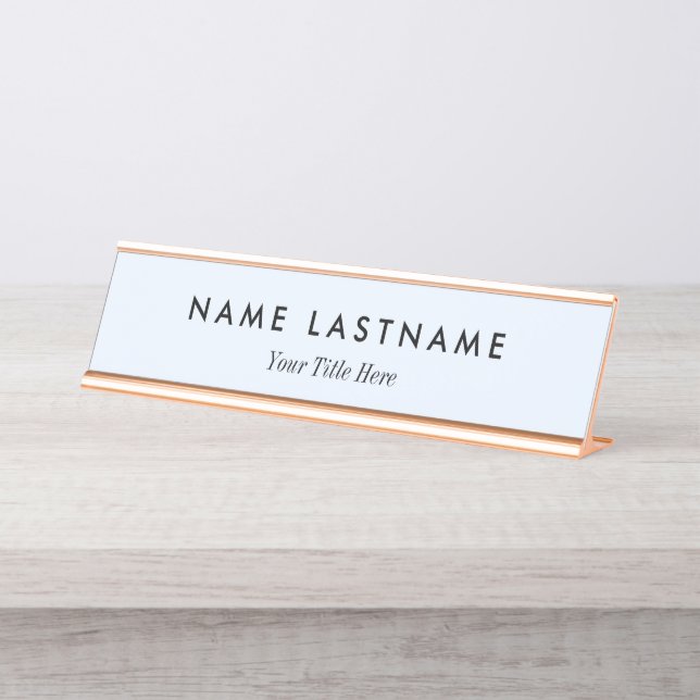 Custom Modern Business Promotional Desk Name Plate (Front)