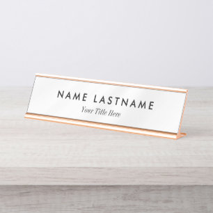 Custom Modern Business Promotional Desk Name Plate