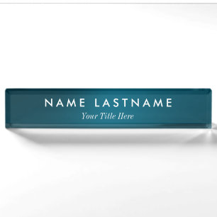 Custom Modern Business Promotional Desk Name Plate