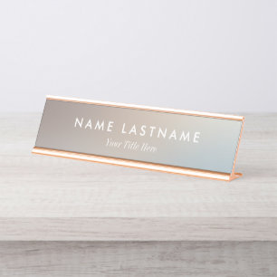 Custom Modern Business Promotional Desk Name Plate