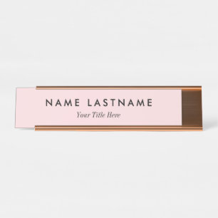 Custom Modern Business Promotional Desk Name Plate