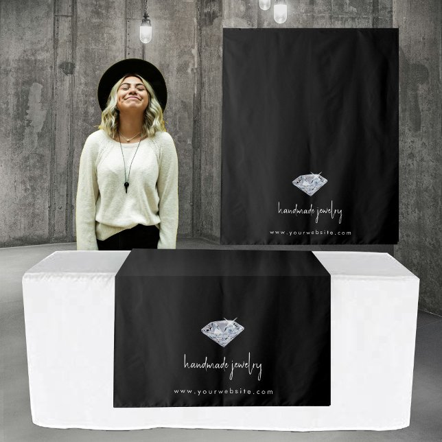 Custom Modern Business Table Runner Banner Jewelry Tapestry (Custom Modern Business Table Runner Banner Jewelry Tapestry)