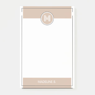 Custom Modern Chic Minimalist Typography Script Post-it Notes
