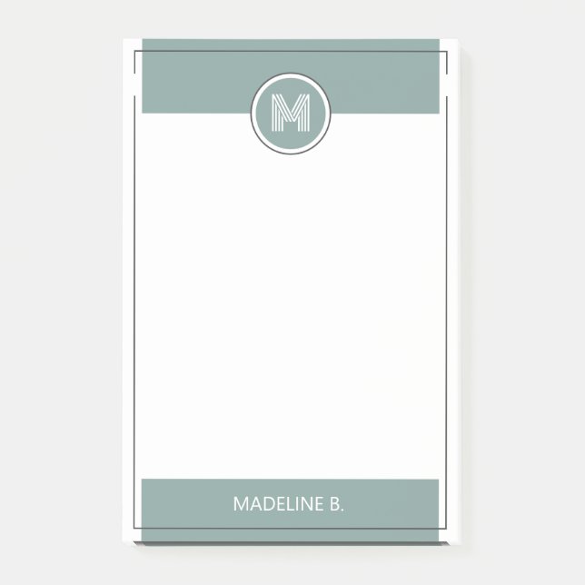 Custom Modern Chic Minimalist Typography Script Post-it Notes (Front)