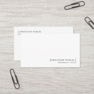Custom Modern Chic Simple Template Professional Business Card