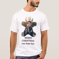 Custom Modern Christmas gingerbread man photo