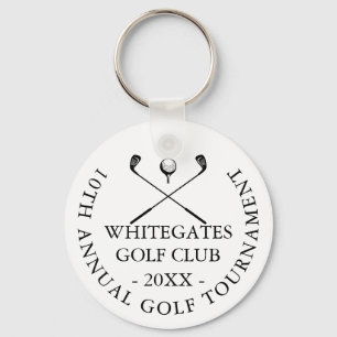 Custom Modern Classic Golf Club Tournament  Keychain