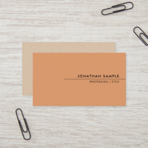 Custom Modern Clean Template Elegant Colors Business Card
