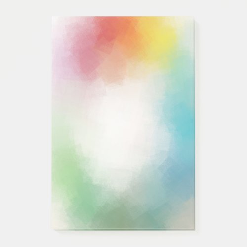 Custom Modern Colorful Abstract Art Blank Template Post_it Notes