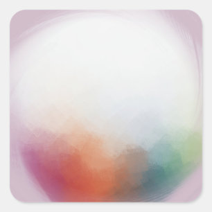 Custom Modern Colorful Abstract Art Blank Template Square Sticker