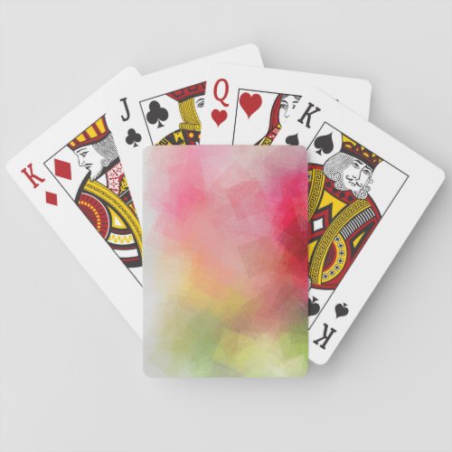 Custom Modern Colorful Abstract Art Elegant Poker Cards