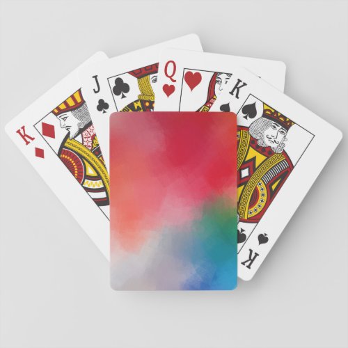 Custom Modern Colorful Abstract Art Template Playing Cards