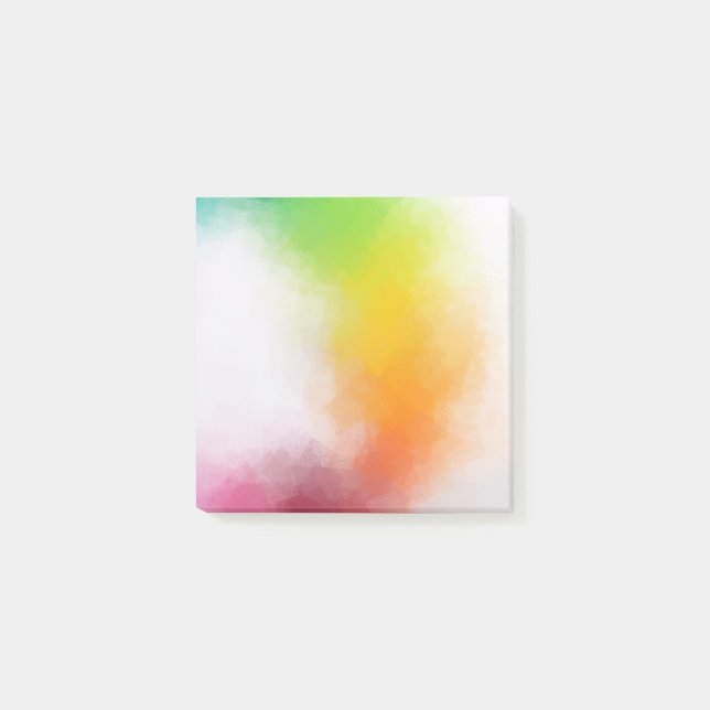 Custom Modern Colorful Abstract Art Template Post-it Notes (Front)