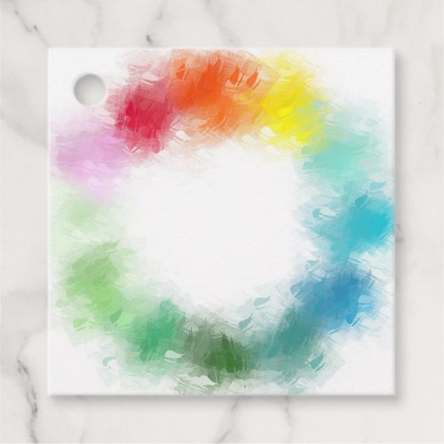 Custom Modern Colorful Abstract Blank Template Favor Tags
