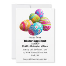 Custom Modern Colorful Easter Egg Hunt