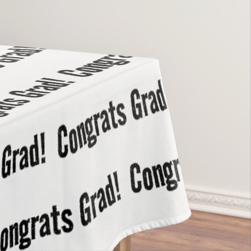 Custom Modern Congrats Grad Graduation Party Tablecloth