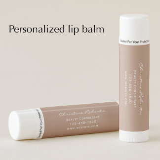Custom Modern Copper Business Promotional Gift Lip Balm