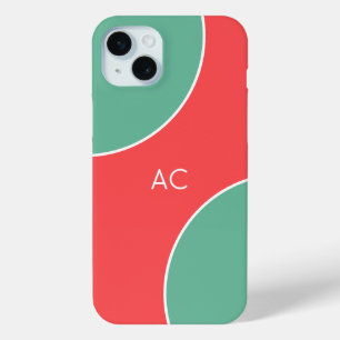 Custom Modern Coral Minimalist iPhone 15 Plus Case