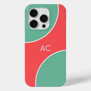 Custom Modern Coral Minimalist iPhone 15 Pro Case