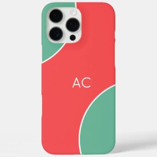 Custom Modern Coral Minimalist iPhone 16 Pro Max Case