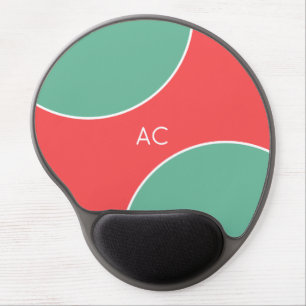 Custom Modern Coral Minimalist Gel Mouse Pad
