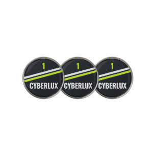 Custom Modern Cyber Retro Golf Ball Marker