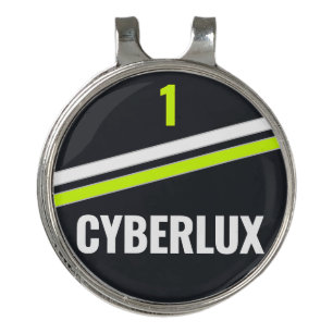 Custom Modern Cyber Retro Golf Hat Clip