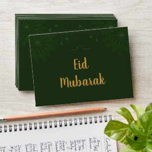 Custom Modern Eid Money Card Envelopes