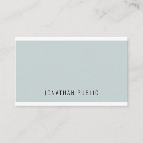 Custom Modern Elegant Blue Green Simple Template Business Card
