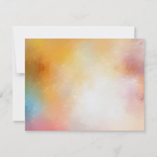 Custom Modern Elegant Colorful Abstract Blank Note Card