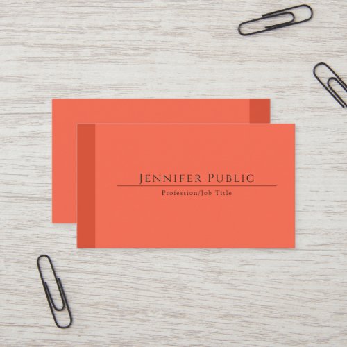 Custom Modern Elegant Earth Colors Template Business Card