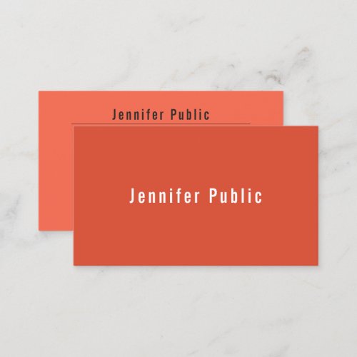 Custom Modern Elegant Earth Colors Template Business Card