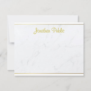 Custom Modern Elegant Gold Hand Script Template