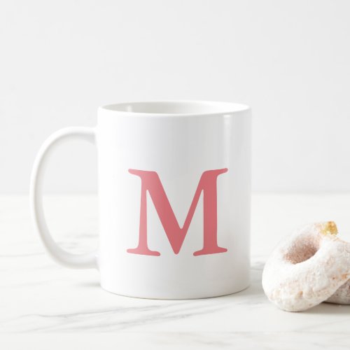 Custom Modern Elegant Initial Monogram Template Coffee Mug