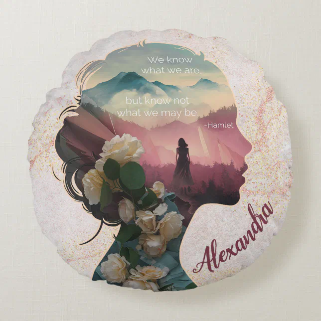 Hamlet "know what are, but know" Throw Pillow