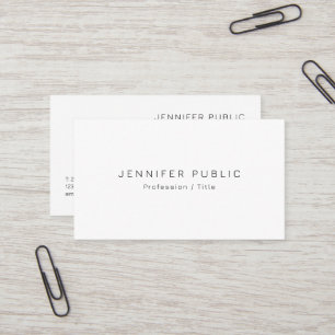 Custom Modern Elegant Minimal Design Template Cute Business Card