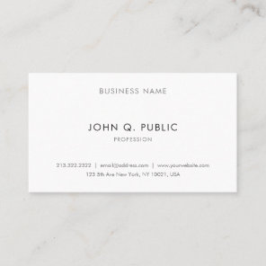 Custom Modern Elegant Minimalist Professional Cool Business Card