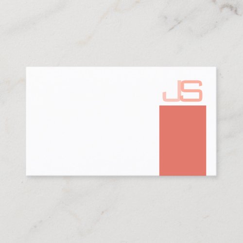 Custom Modern Elegant Monogram Template Simple Business Card