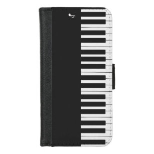 Custom modern elegant piano keys iPhone 8/7 wallet case