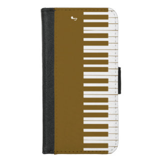 Custom modern elegant piano keys iPhone 8/7 wallet case
