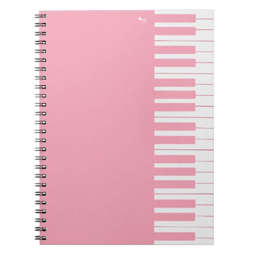 Custom modern elegant piano keys notebook