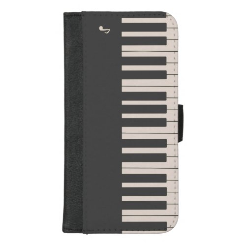 Custom modern elegant piano musical note tote bag iPhone 87 plus wallet case