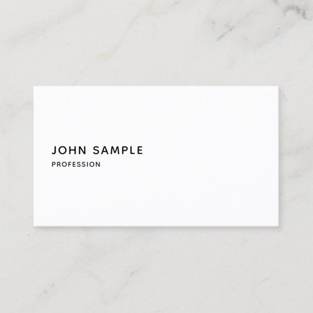 Custom Modern Elegant Professional Minimalist Business Card (Front)